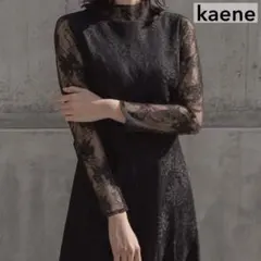 極美品✨kaene オールレースメロウワンピース WEB限定 34 黒