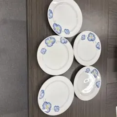 ⭐Noritake ⭐ノリタケ 青い花柄の皿 プレート 5枚セット - メルカリ