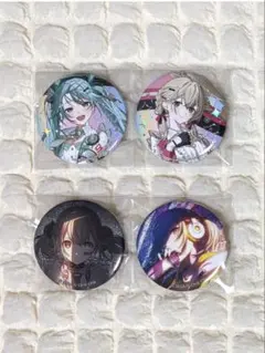 プロセカ 初音ミク 小豆沢こはね 感謝祭 缶バッジ グリッター缶バッジ 4個