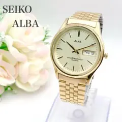 新品電池　稼働 SEIKO ALBA セイコー　アルバ　メンズ　腕時計　クォーツ