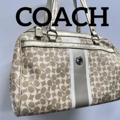 コーチ　ボストンバック　ベージュ