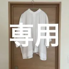 UNIQLO +J スーピマコットンドルマンスリーブシャツ　七分袖　ホワイトＬ