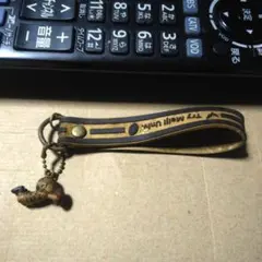 明治大学 レザー ストラップ フィギュア付き