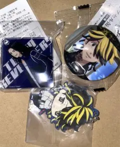 東リべ 缶バッジ アクリルチャーム 一虎 場地　ラバスト