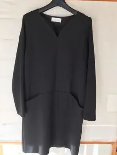 ADAM ET ROPE ベーシック黒ワンピース