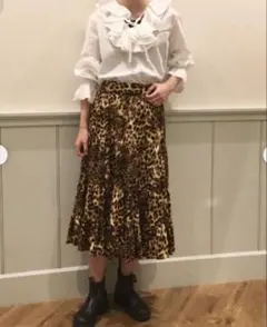 BEAMS BOY × NEEDLES 豹紋裙