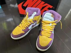 AJ1 ナイキ スニーカー エアジョーダン レイカーズ　28