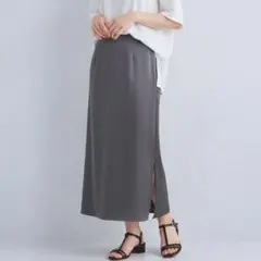 グリーンレーベルリラクシング サテンナロースカート 2024春夏 フリー