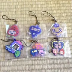 一番くじ　たまごっち　F賞 きらきらラバーチャーム 5点セット