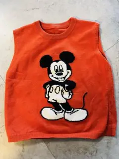 【アオイロ♪さん専用】ディズニーミッキーマウス ベスト オレンジカラー