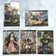 鬼滅の刃　ウエハースカード　遊郭編　SR　堕姫　妓夫太郎　宇髄　炭治郎　禰豆子