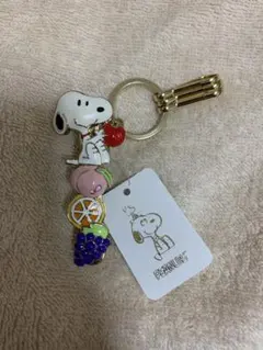 PEANUTS スヌーピー バッグキークリップ フルーツいっぱい