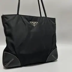 PRADA プラダ ハンドバッグ トートバッグ 三角プレート　ブラック