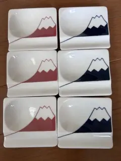 波佐見焼　重宝皿　箸置き　富士山　６枚セットのサムネイル