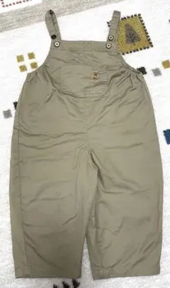 POLO Baby ポロ 100くま 刺繍 オーバオール ポロベア ベージュ