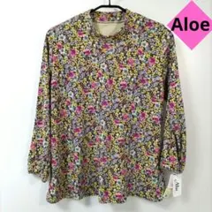 新品タグ付き未使用Aloe 花柄 長袖カットソーＭのサムネイル