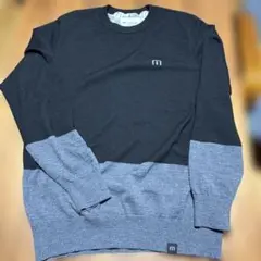 travisMathew クルーネックセーター 黒/グレー