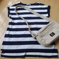 値下げCouture broochボーダーカットソー袖モチーフsm2ニコアンドのサムネイル
