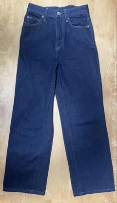 UNIQLO ワイドストレートジーンズ 21 ネイビー