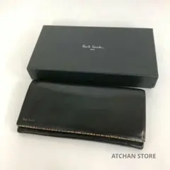極美品 ポールスミス 牛革 オールレザー 長財布 二つ折り財布 マルチ