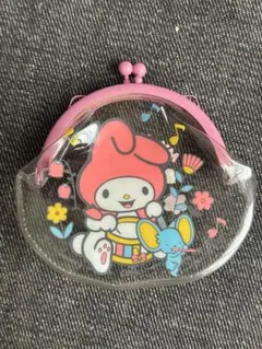 Sanrio My Melody クリアがま口コインケース　マイメロ　昭和レトロ
