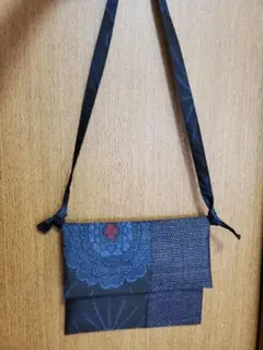 157　大島紬☆リメイク　サコッシュ