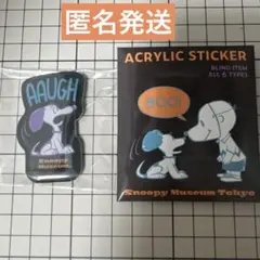 スヌーピーミュージアム　アクリルステッカー HALLOWEEN peanuts