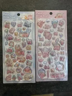 ま*ん様 カービィ プチドロップシール　２枚セット