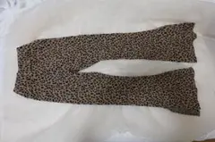 상태좋음 ！ レオパード柄 スリット入りパンツ フリーサイズ