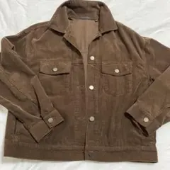 ブラウン コーデュロイ ジャケット　UNIQLO Lサイズ