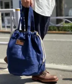 Nigel Cabourn デニム巾着バッグ