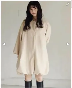 muguet ミュゲ 2022AW ベージュ バルーンシルエット コート