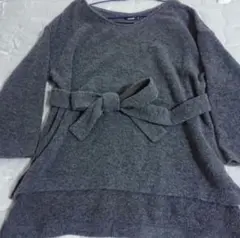 【DRESSLAVE】ウエストベルト付ニット