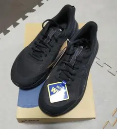 ASICS ブラック スニーカー EXTRA WIDE