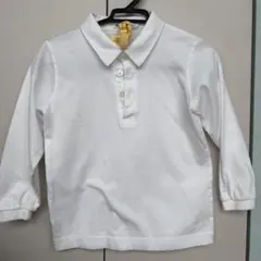 familiar 長袖ポロシャツ ホワイト 110cm