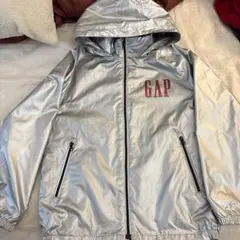 GAP キッズ メタリックシルバー フード付きジャケットXXLのサムネイル