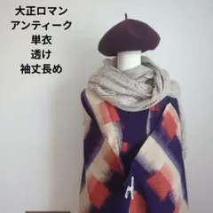 大正浪漫　古董　時代和服　單衣　透視感　和洋混搭造型　改造