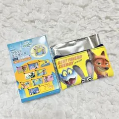 ズートピア2 フラットミニポーチ シークレット ニック ジュディ ゲイリー ボゴ