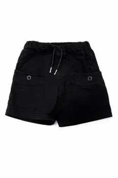 【100cm】ブラックカーゴパンツ｜男女兼用 春夏 シンプル 無地 韓国子供服