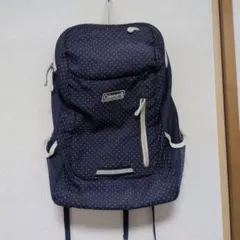 Coleman ネイビー ドット柄 リュック