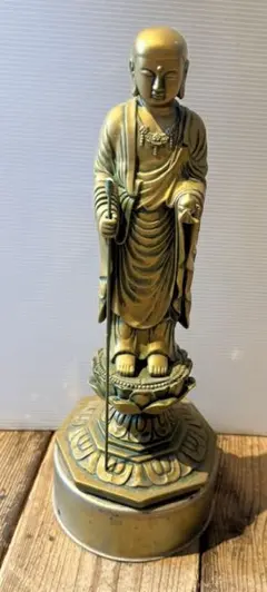 空海 弘法大師仏像 青銅色仕上 仏教美術 秀雲作 - メルカリ
