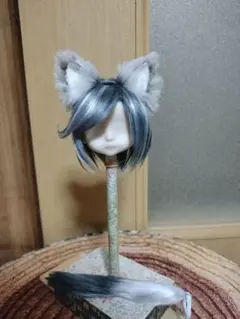 セリアドールキュート用ウィッグ　山猫