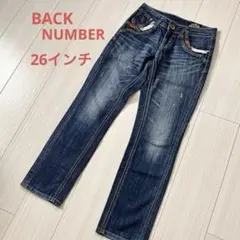 BACK NUMBER デニムパンツ レディース26インチ デザインデニム
