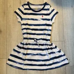 POLO RALPH LAUREN ストライプ 半袖ワンピース 110