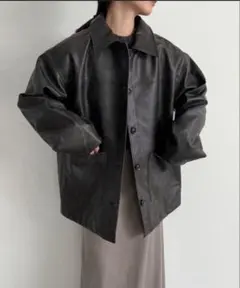 フェイクレザージャケット レザージャケット