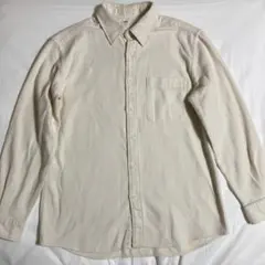 ユニクロ UNIQLO フランネルチェックシャツ Mサイズ オフホワイト