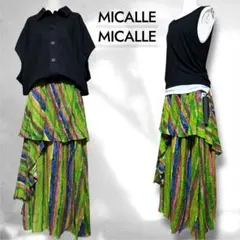 ♥️新品未使用♥️MICALLE MICALLEアシメントリーフレアスカートリゾートのサムネイル