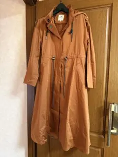 LANVIN en Bleu フード付きロングコート 38