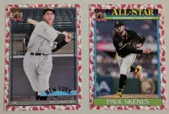Topps MLB 조 디마지오 폴 스킨스 2장 세트