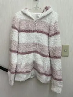 ジェラートピケ　パーカー　ルームウェア　トップス　もこもこ　レディース　サイズF